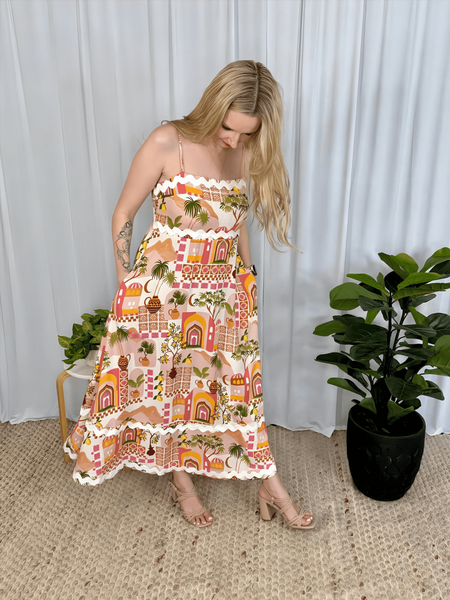 Solene Midi Dress - Solara Boheme