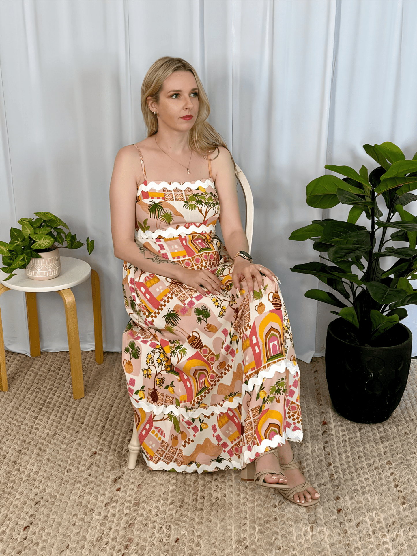 Solene Midi Dress - Solara Boheme