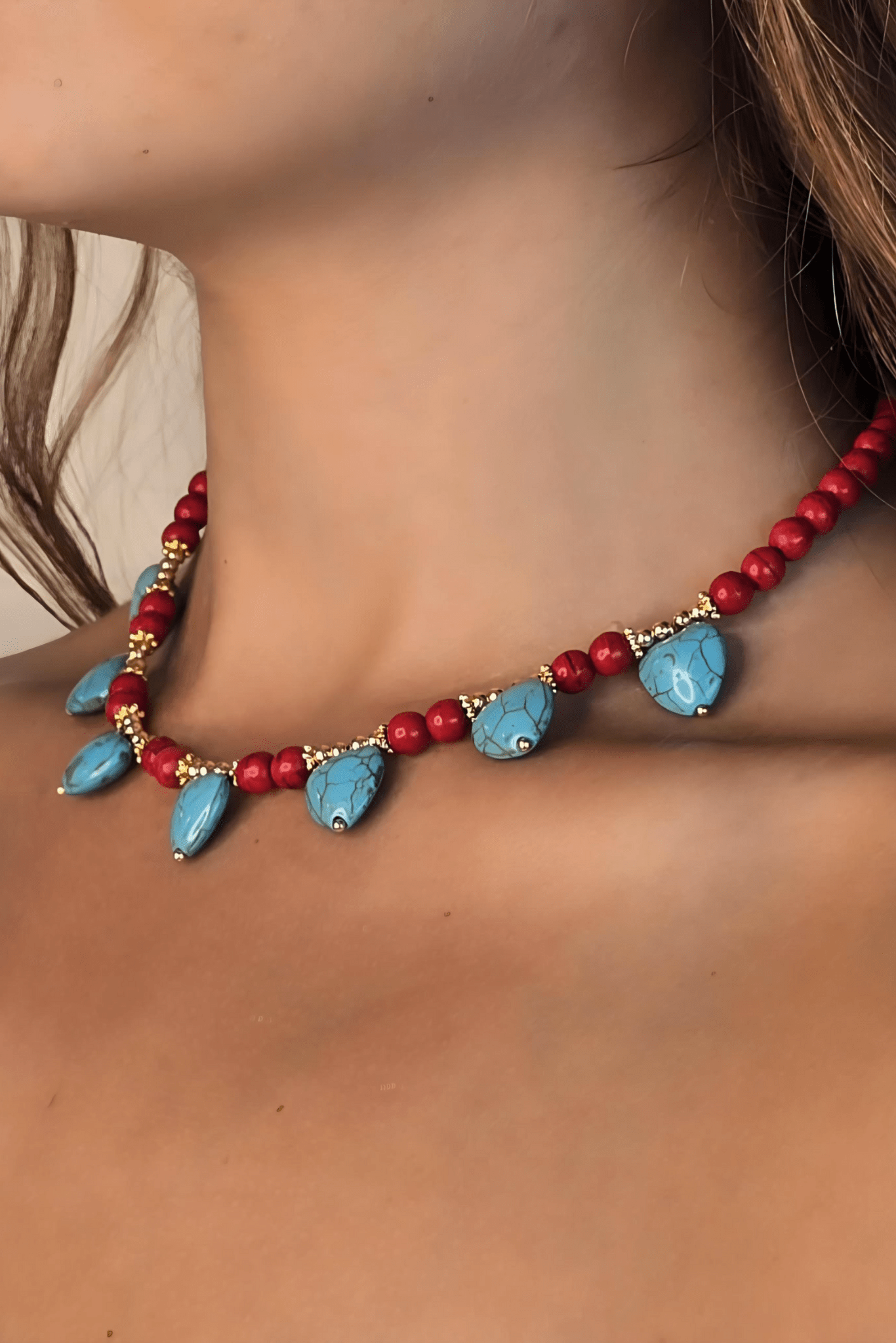 String of Hearts Necklace - Solara Boheme