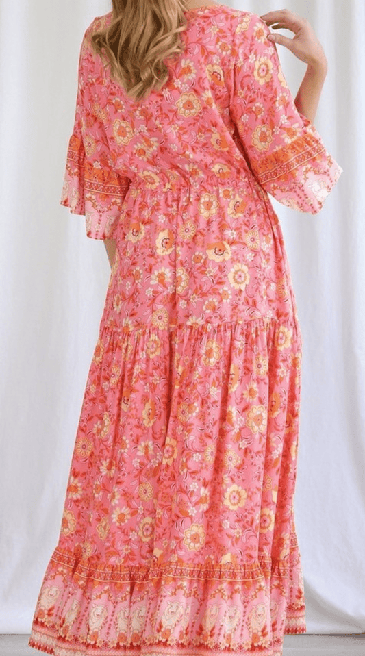 Sunset Garden Maxi Dress - Solara Boheme