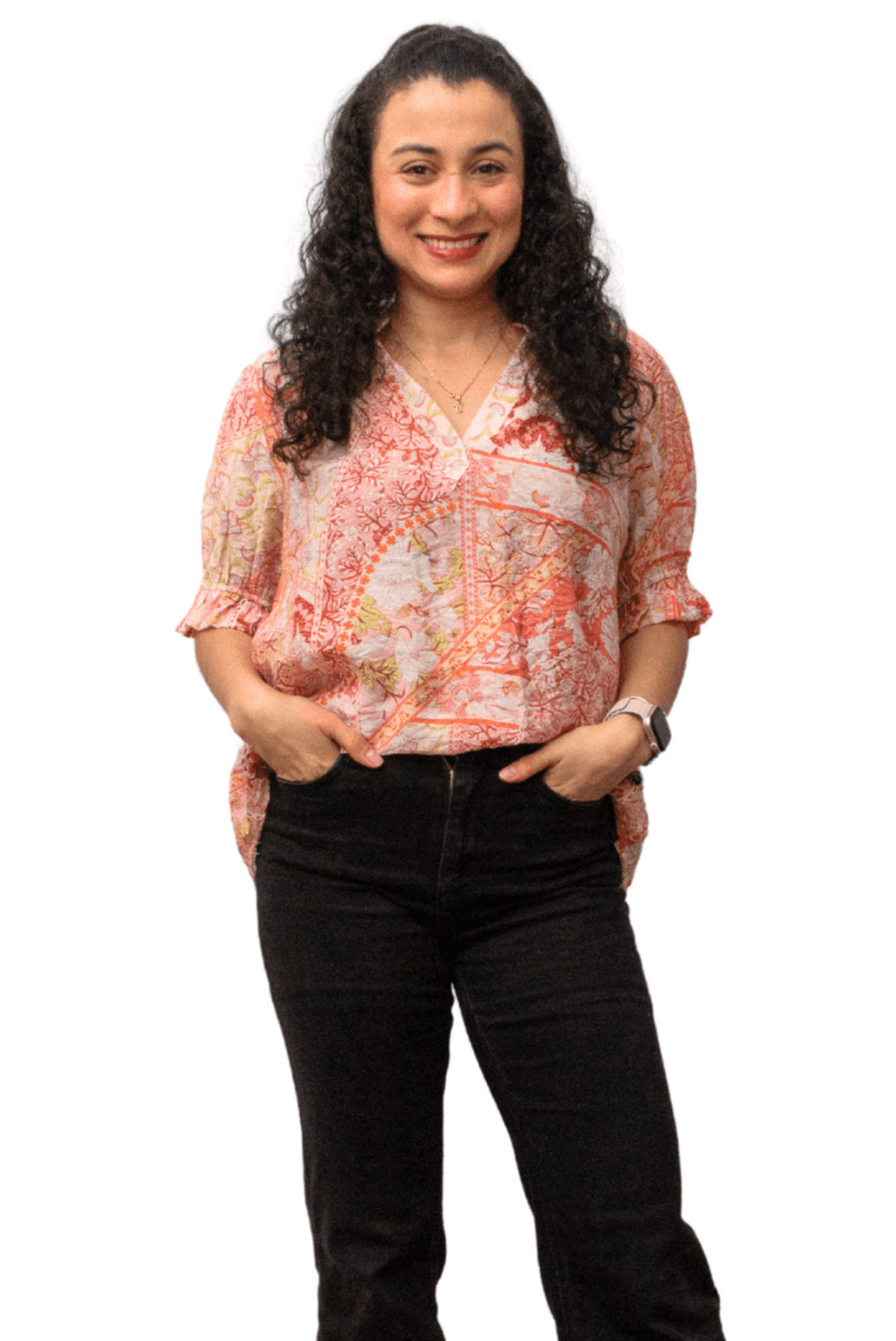 Sunset Pink Blouse - Solara Boheme