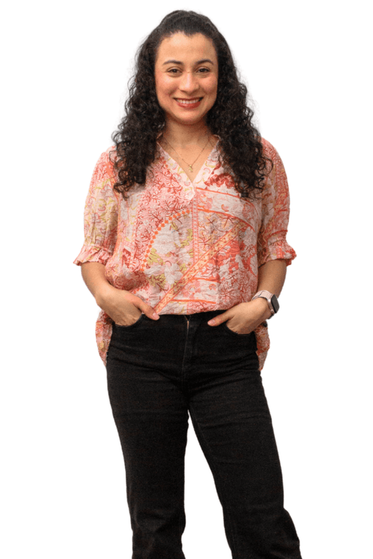 Sunset Pink Blouse - Solara Boheme
