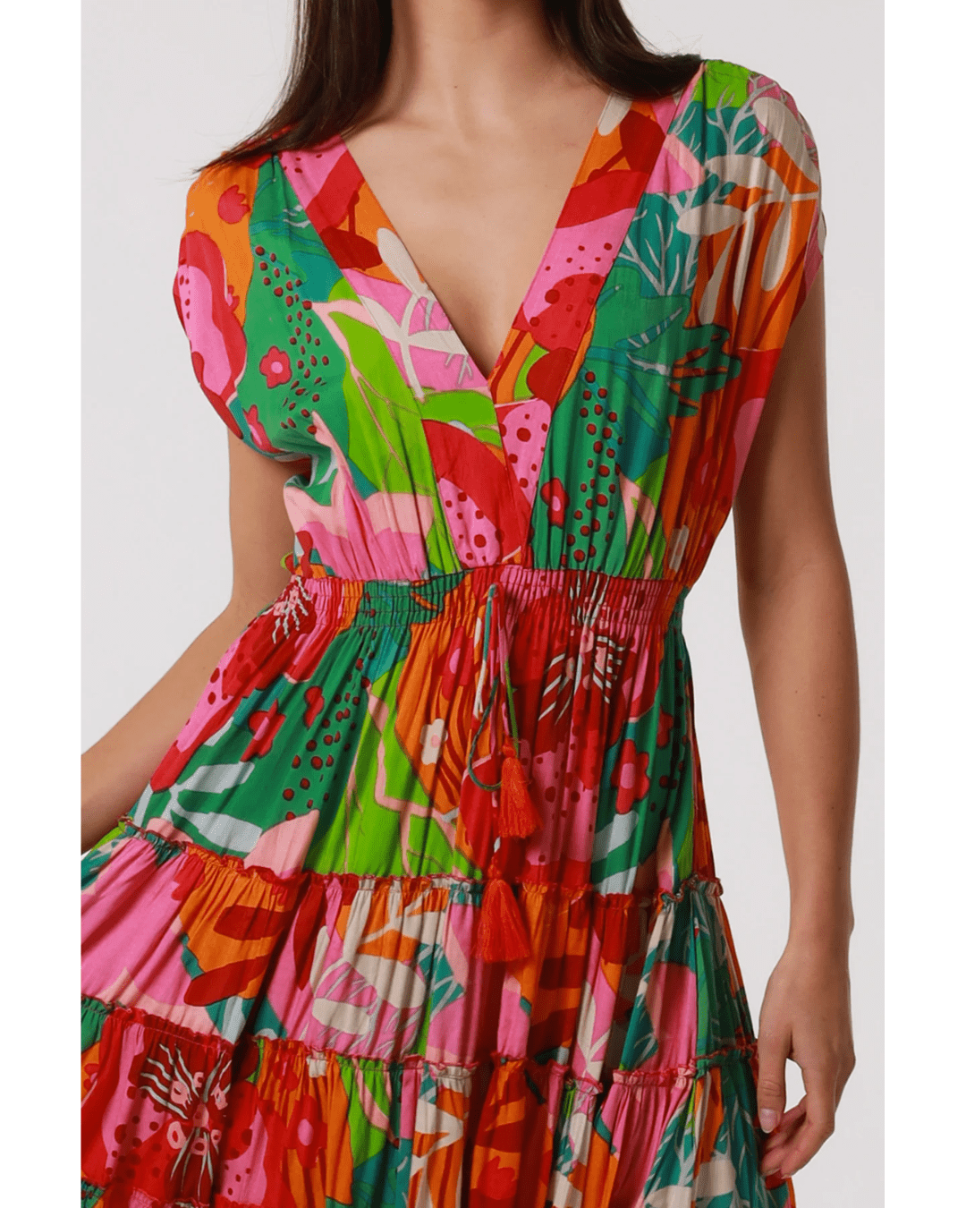 Trixie Dress Orange - Solara Boheme