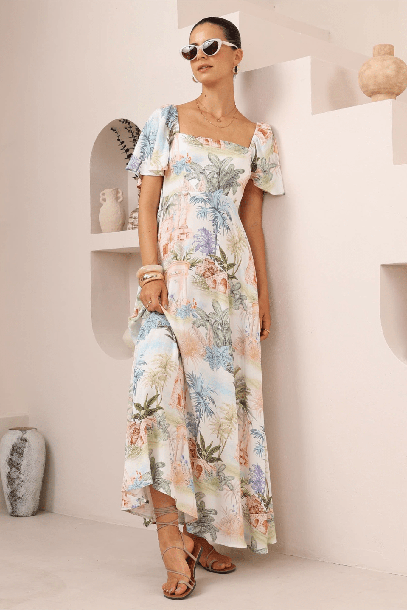Tropical Escape Maxi Dress - Solara Boheme