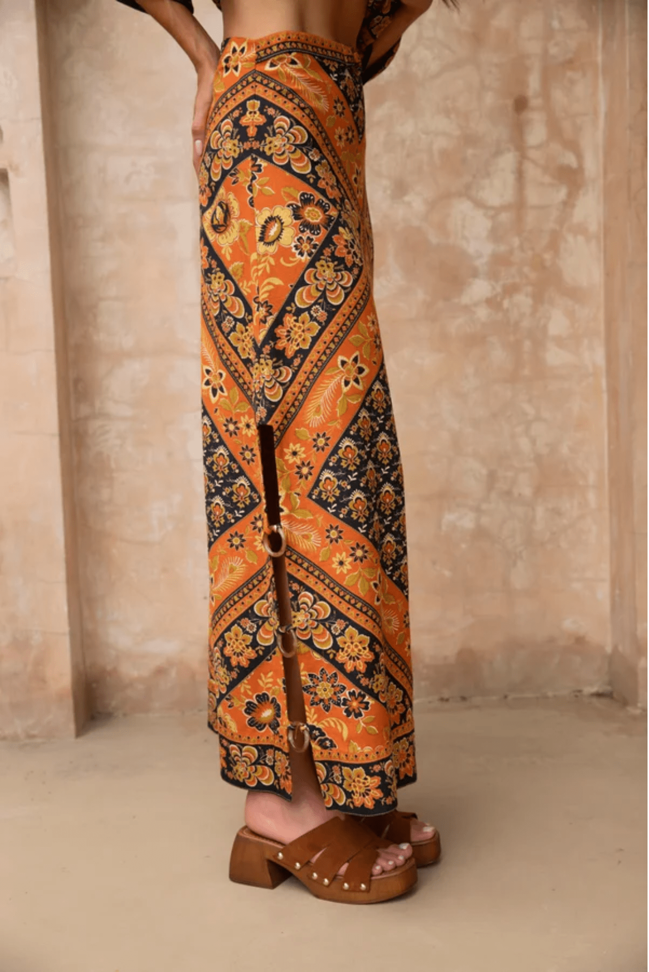 Whitney Skirt - Saffron - Solara Boheme