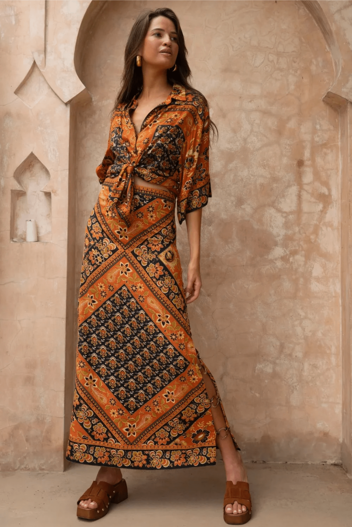 Whitney Skirt - Saffron - Solara Boheme