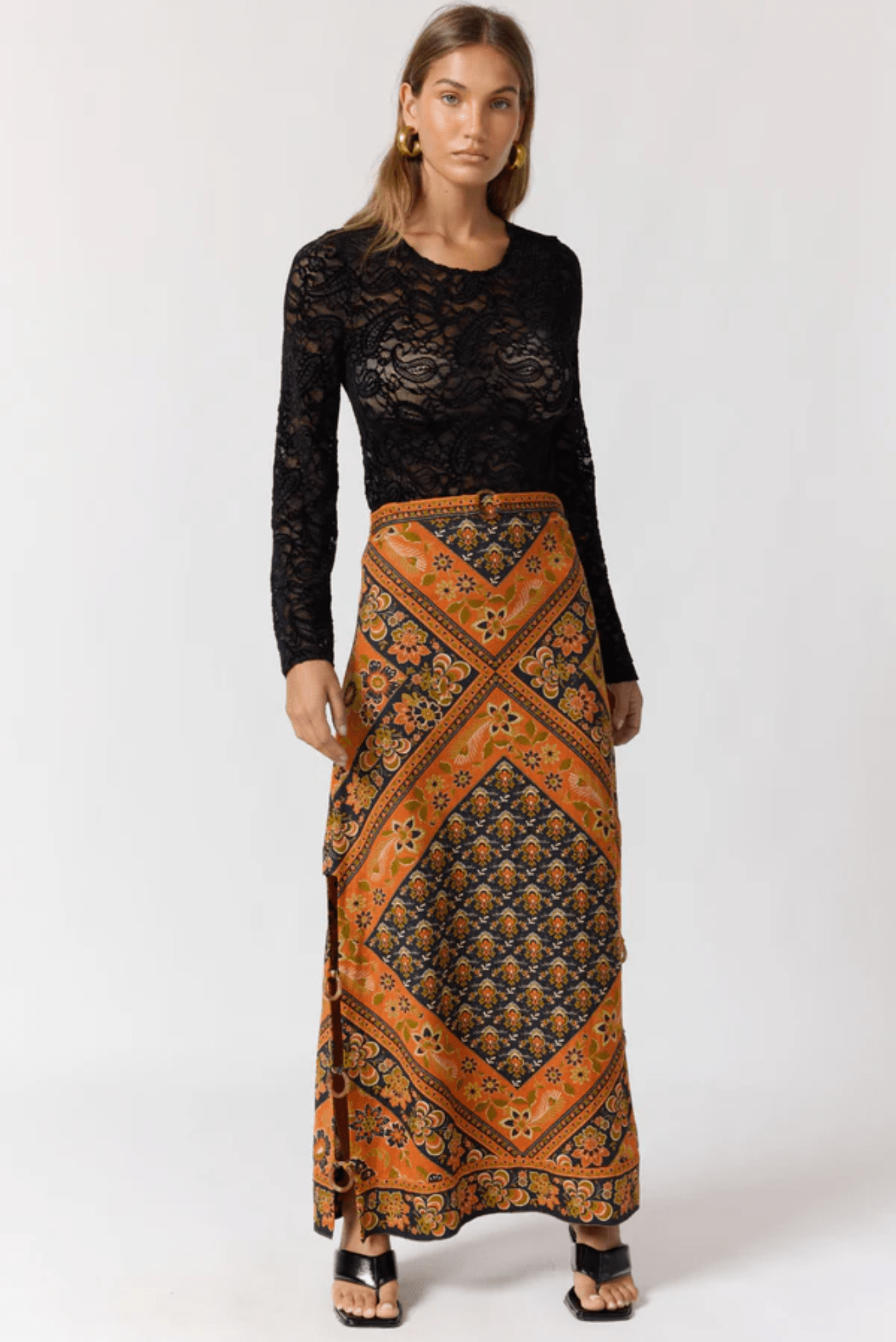 Whitney Skirt - Saffron - Solara Boheme
