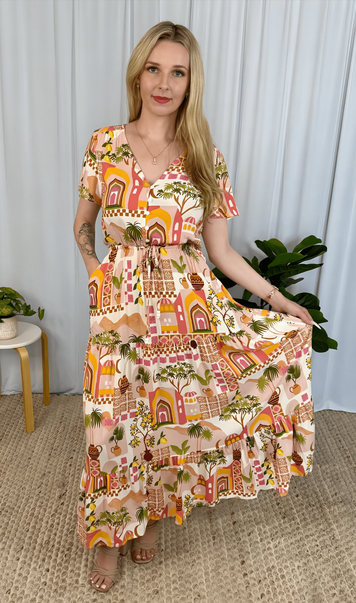 Yasmin Maxi Dress - Solara Boheme